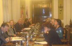 1 February 2013 The Chairman and members of the Committee on the Judiciary, Public Administration and Local Self-Government in meeting with the delegation of the Venice Commission